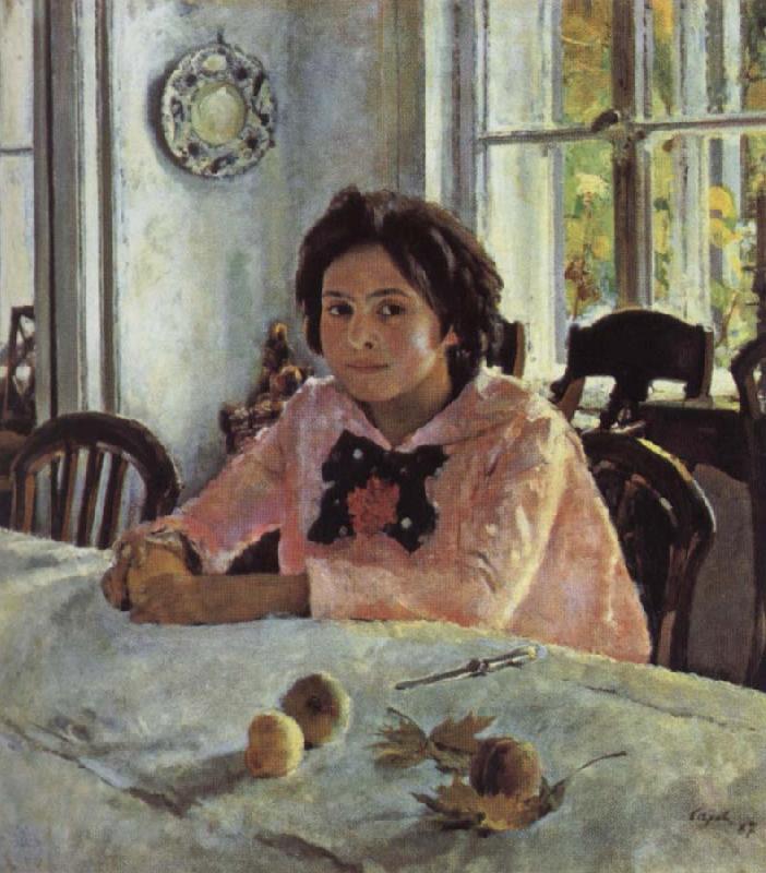 Valentin Serov Girl awith Peaches Sweden oil painting art